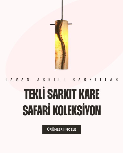 Tekli sarkıt kare safari koleksiyonu